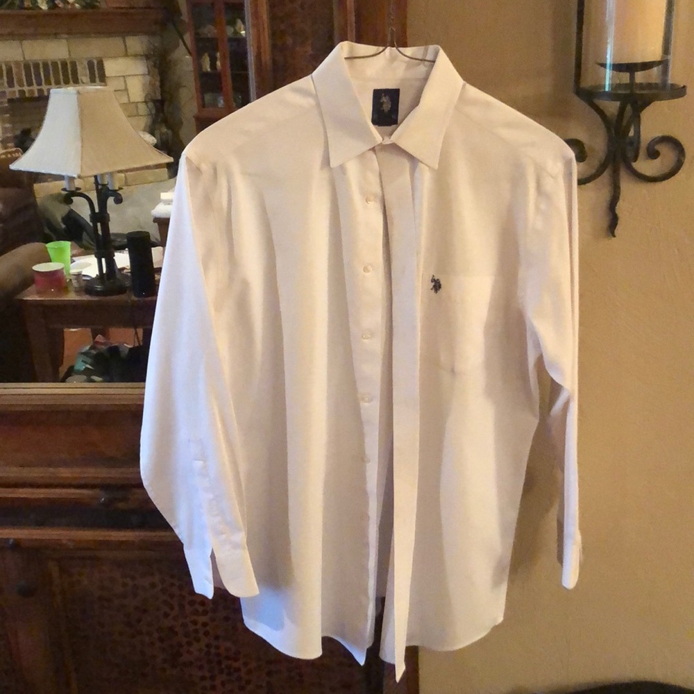 Men’s medium white dress shirt